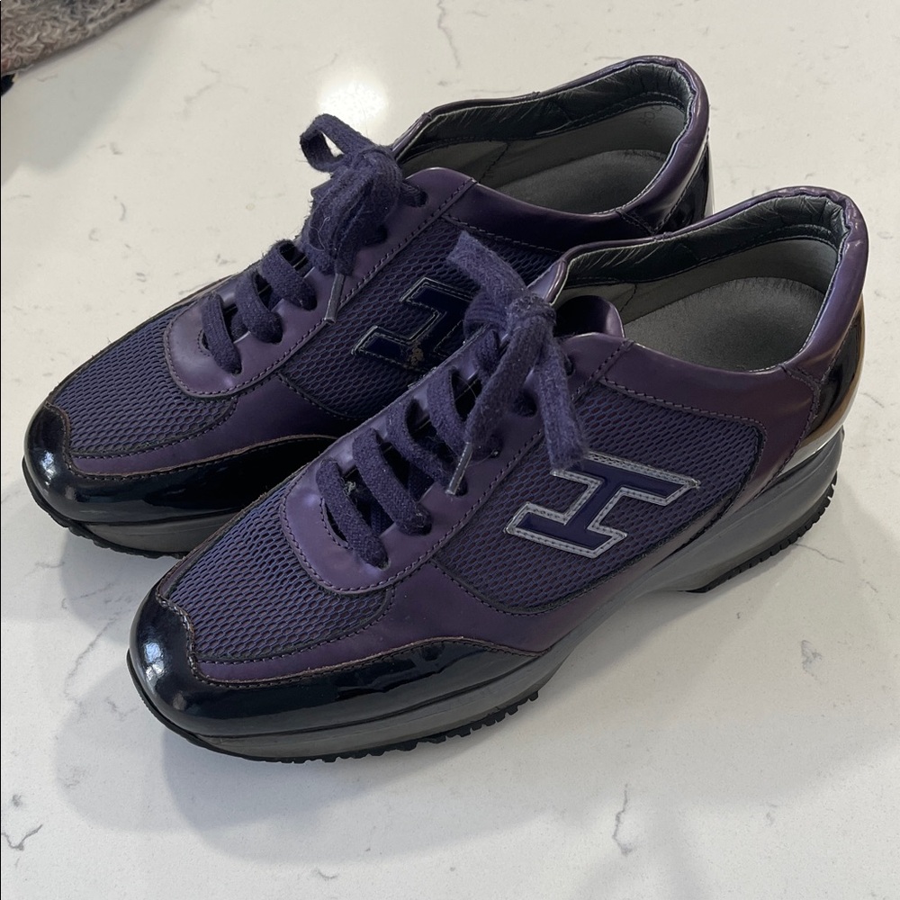 Hogan Purple and Black Women's Sneakers